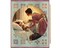 Bed Time Norman Rockwell licensed by David Textiles Digital Cotton Print Fabric Panel | 100% Cotton | Sold By the Panel